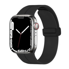 Ремінець для Apple Watch - 42/44/45/46/49mm, Simple Magnetic Silicone Band, Black