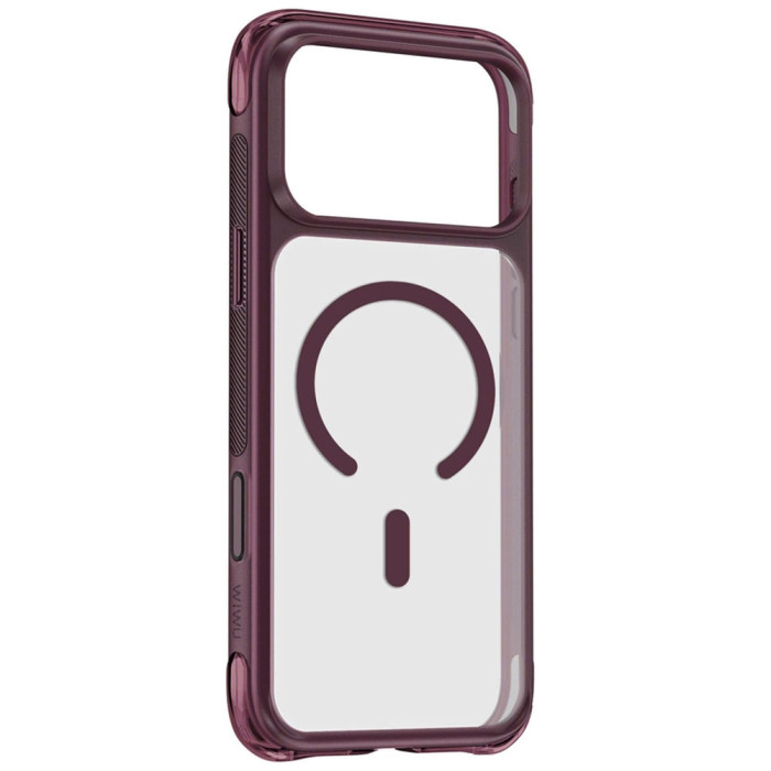 Чохол для iPhone 17 Pro Max / 18 Pro Max - Wiwu Areo Armor Pro MagSafe, Burgundy