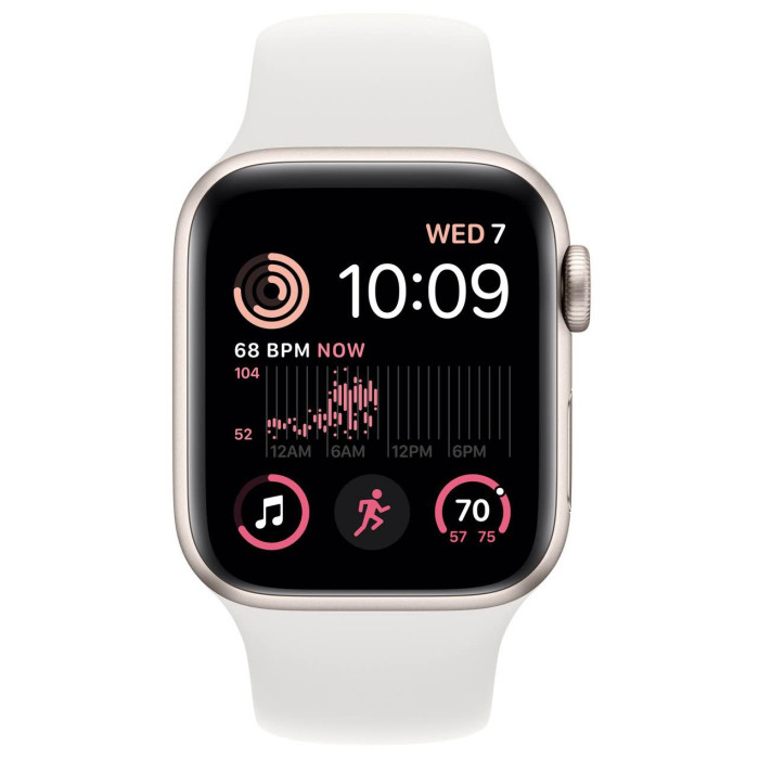 Apple Watch SE (2Gen) 40mm Starlight, Starlight Sport Band (2022)