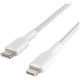 Кабель USB-C to Lightning - Belkin, Braided 2m, Silver