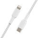 Кабель USB-C to Lightning - Belkin, Braided 2m, Silver