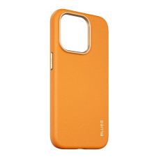 Чохол для iPhone 14 Pro - Blueo Leather MagSafe, Orange