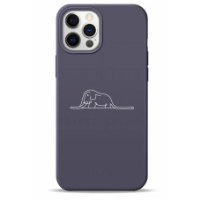 Чохол для iPhone 12 Pro Max - Pump Silicone Minimalistic, Elephant in a boa