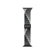 Ремінець для Apple Watch - 42/44/45/46/49mm, Swictheasy Candy Braided Nylon Loop, Black / Gray