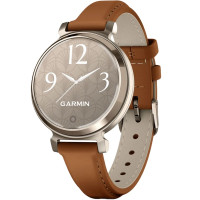 Смарт-годинник Garmin Lily 2 Classic Cream Gold with Tan Leather Band