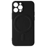 Чохол для iPhone 13 Pro Max - Silicone Cover Silky MagSafe, Black